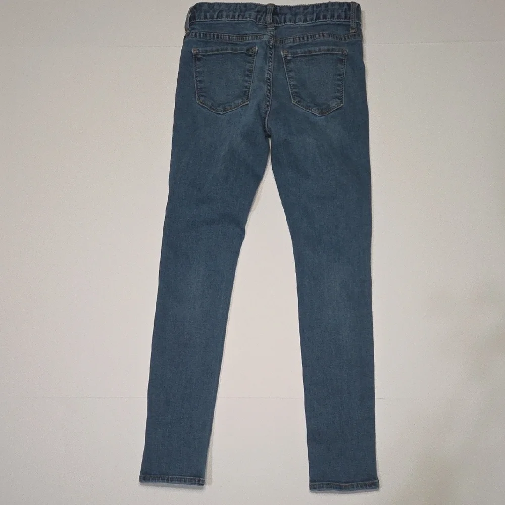 GAP Girls 10R Blue Stretch‎ Skinny Jeans with Star Embellishments